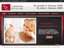 Tablet Screenshot of capstonedentalcare.com